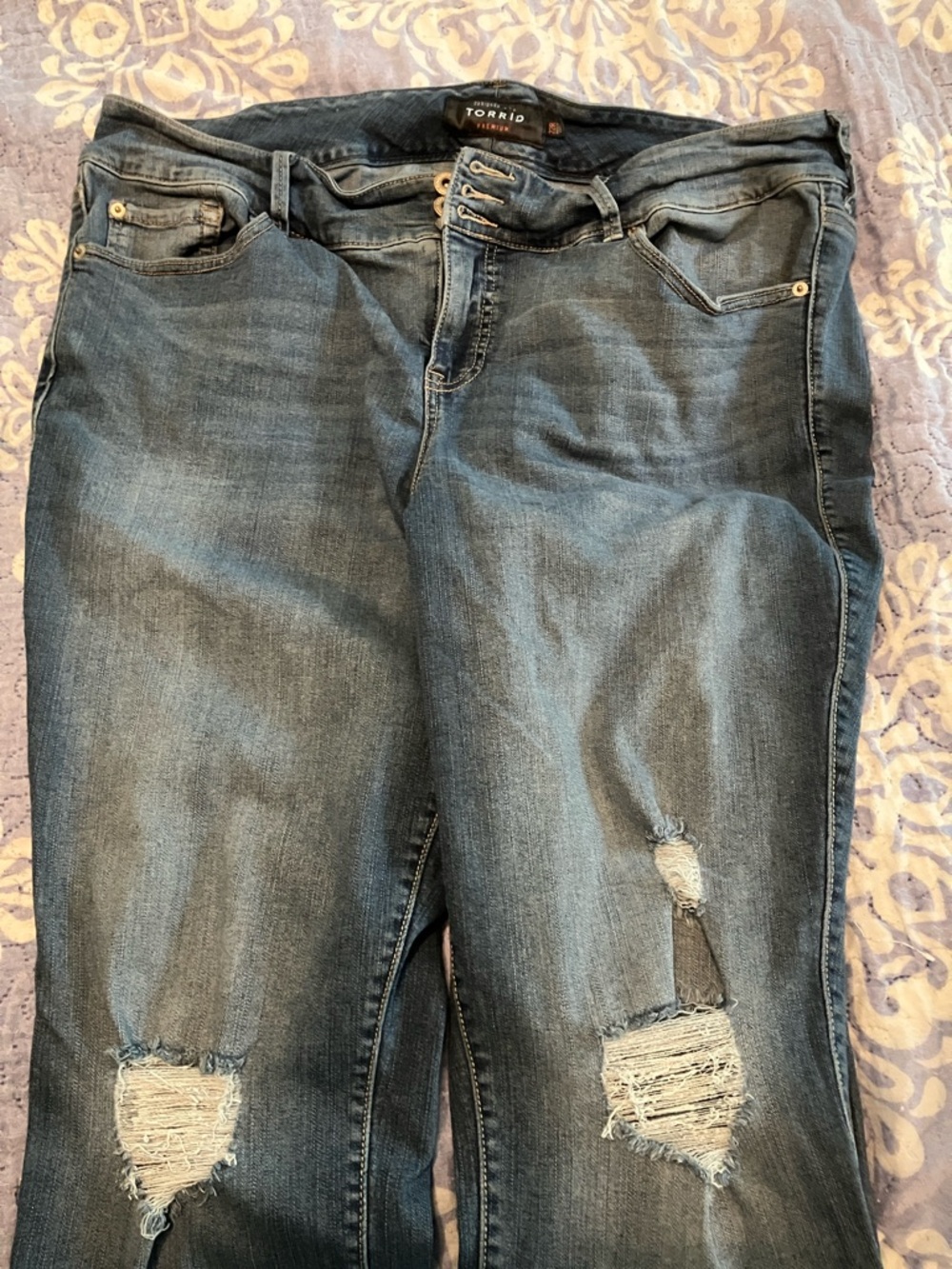 TORRID Distressed Skinny Jeans 22R